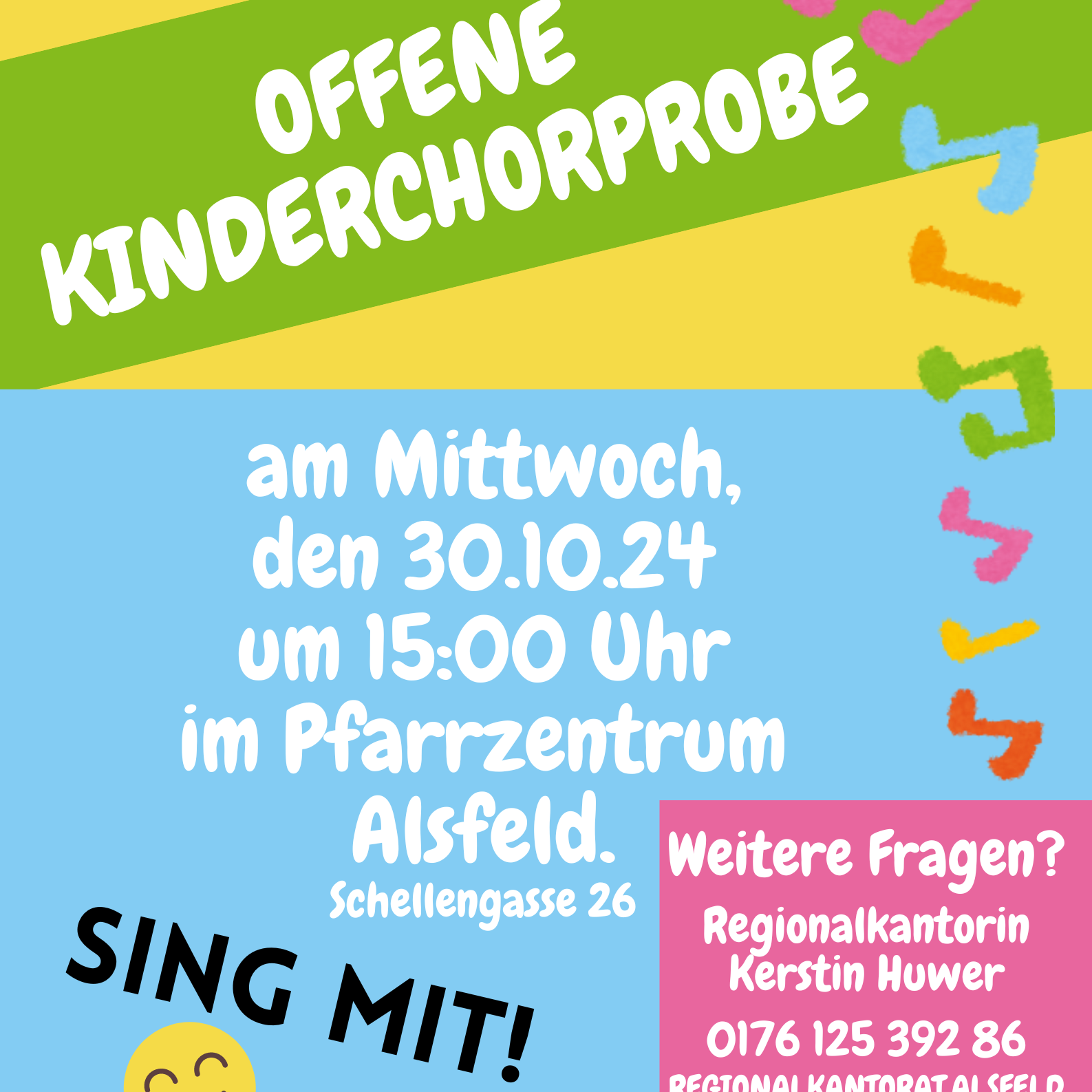 Plakat - Offene Kinderchorprobe