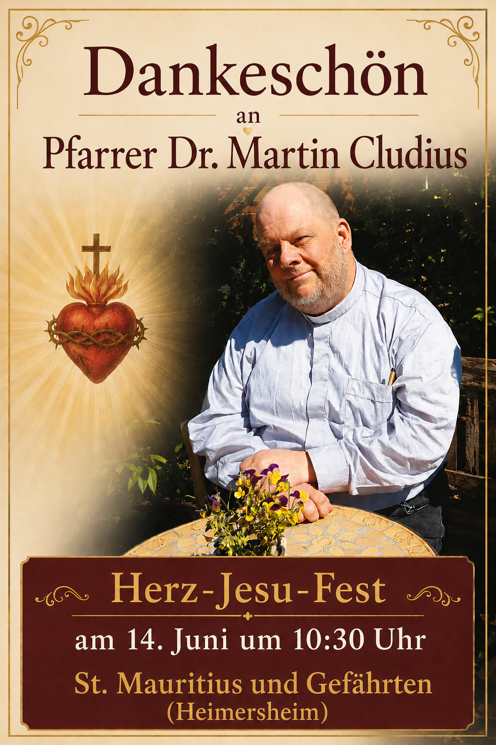 Dankeschön - Pfarrer Dr. Martin Cludius