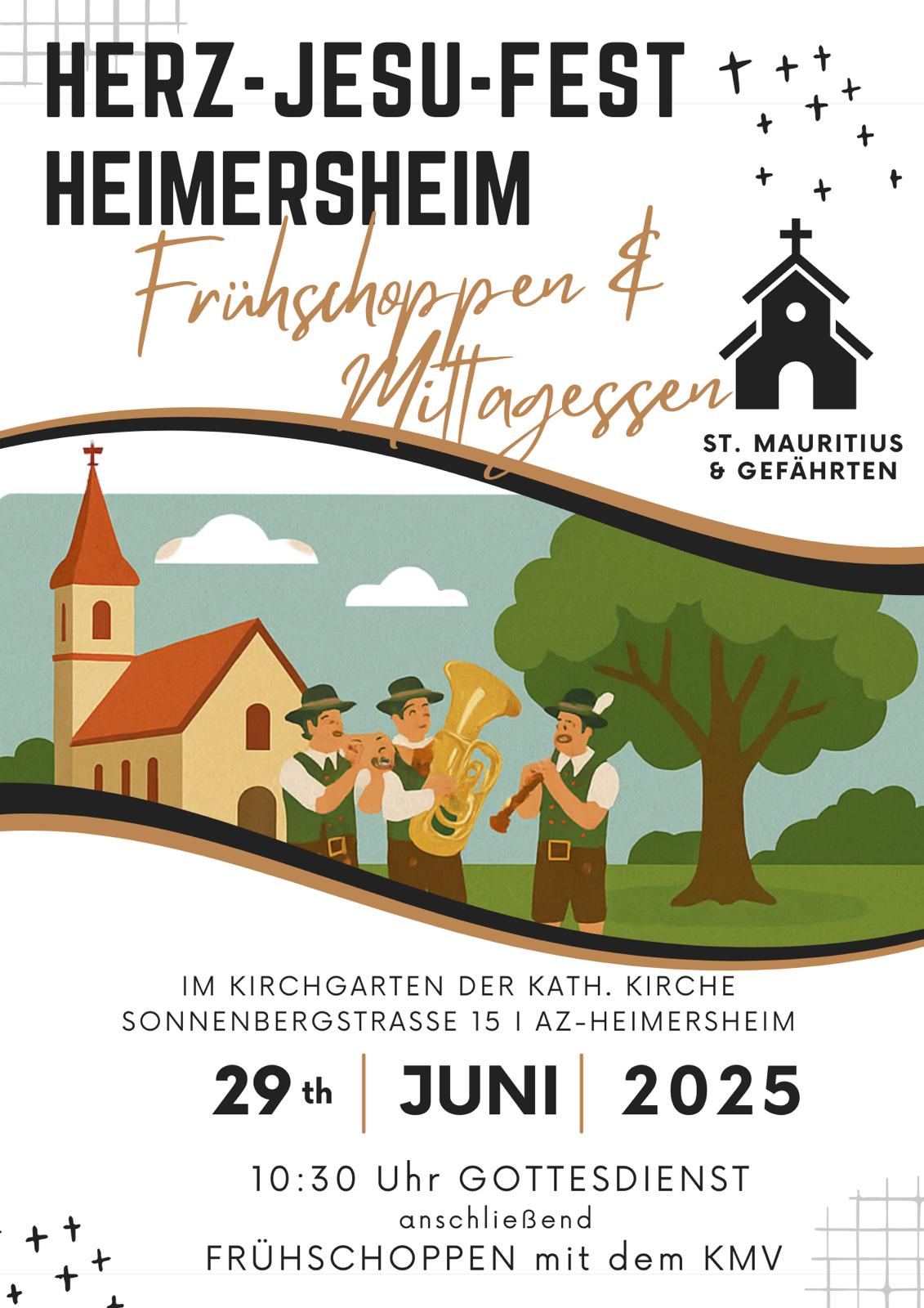 Flyer - Herz-Jesu-Fest Heimersheim 2025