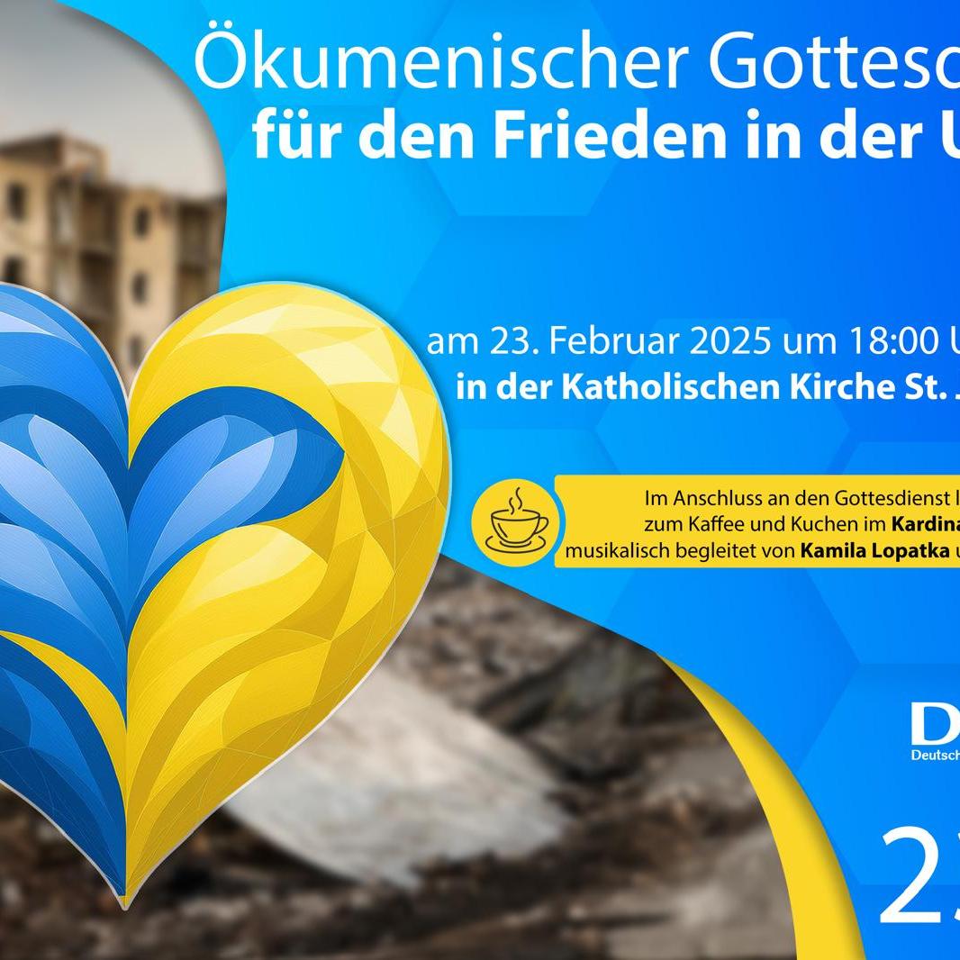 Plakat - Friedensgottesdienst DUGA 2025-02-23