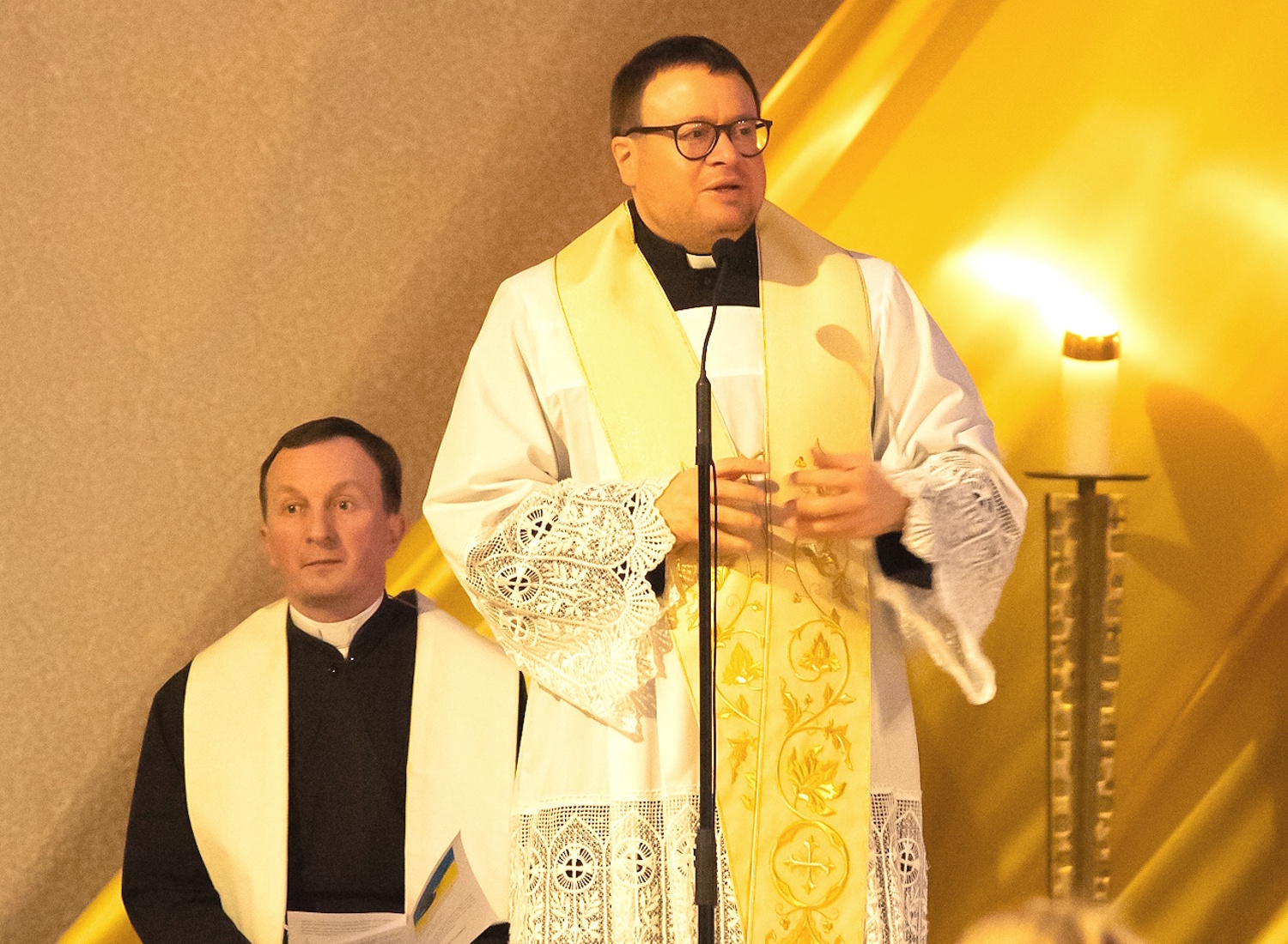 Friedensgottesdienst DUGA, Pfarrer Wornath und Pfarrer Oros (c) Hr. Augustin