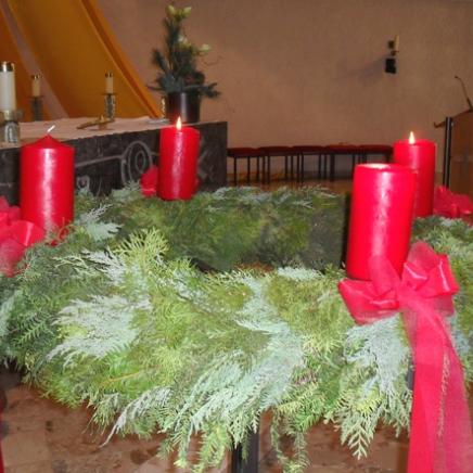 Adventskranz in St. Joseph Alzey
