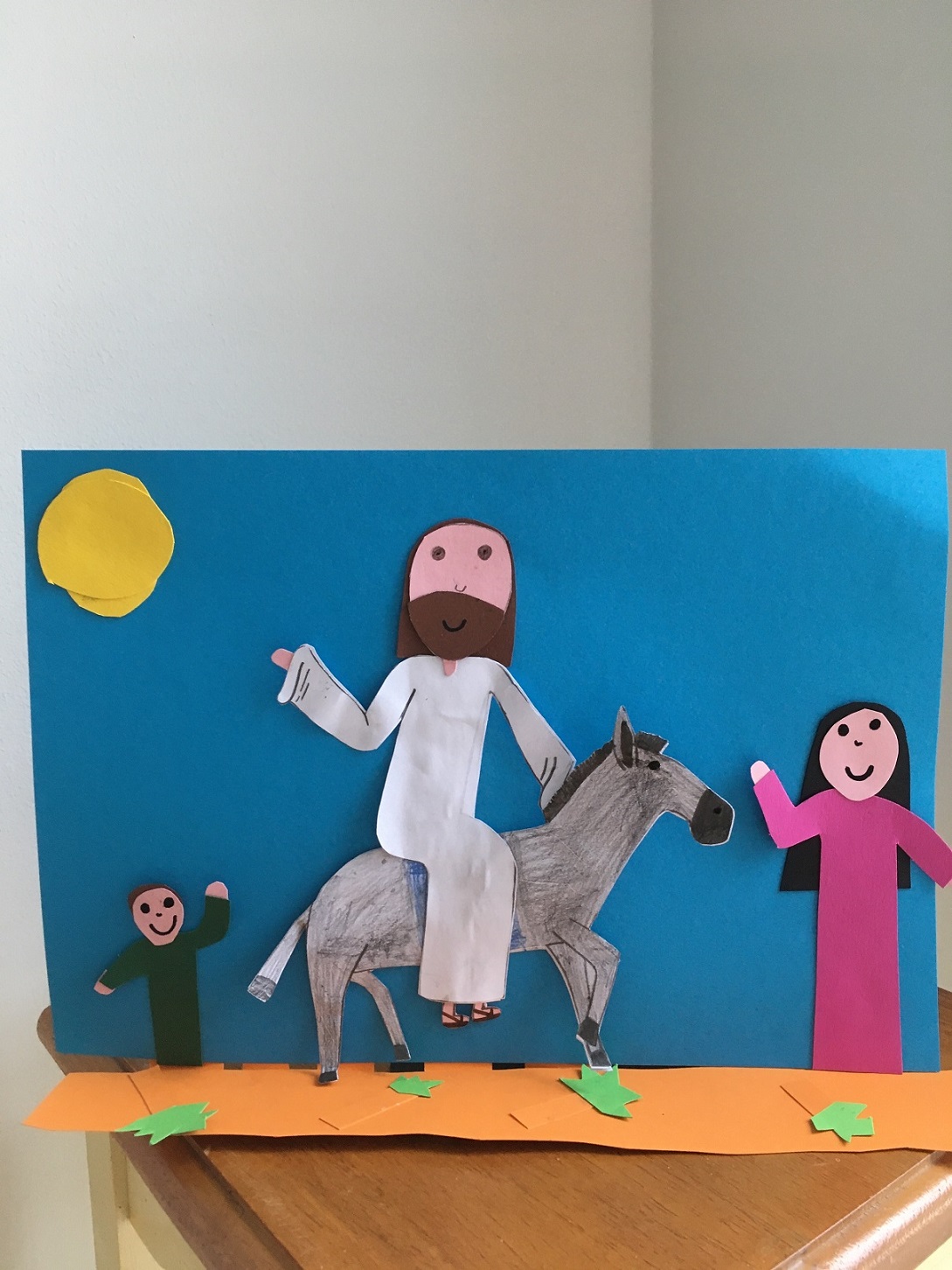 Anna hat den Einzug von Jesus in Jerusalem gestaltet. (c) A. Sabbagh