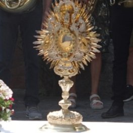 Monstranz an Fronleichnam