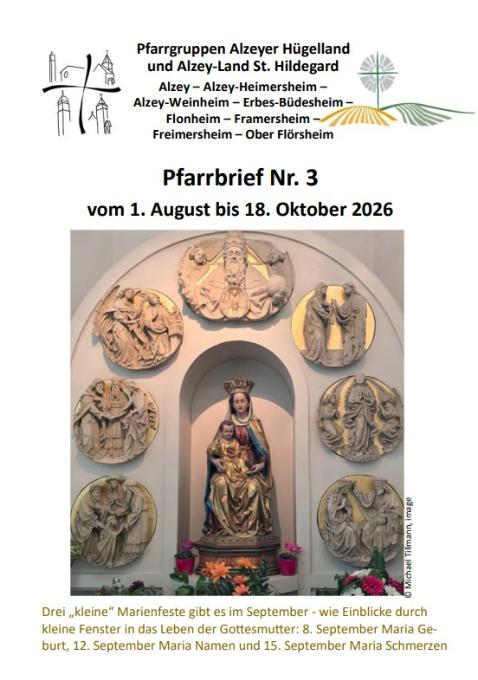 Deckblattbild von Heft 3 26 (c) PG Alzeyer Hügelland/PG Alzey-Land St. Hildegard