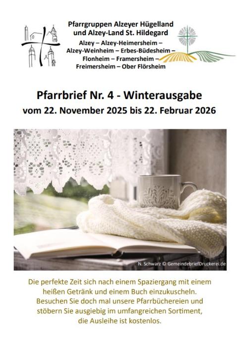 Deckblatt Gemeindeheft 4/25 (c) PG Alzeyer Hügelland/PG Alzey-Land St. Hildegard