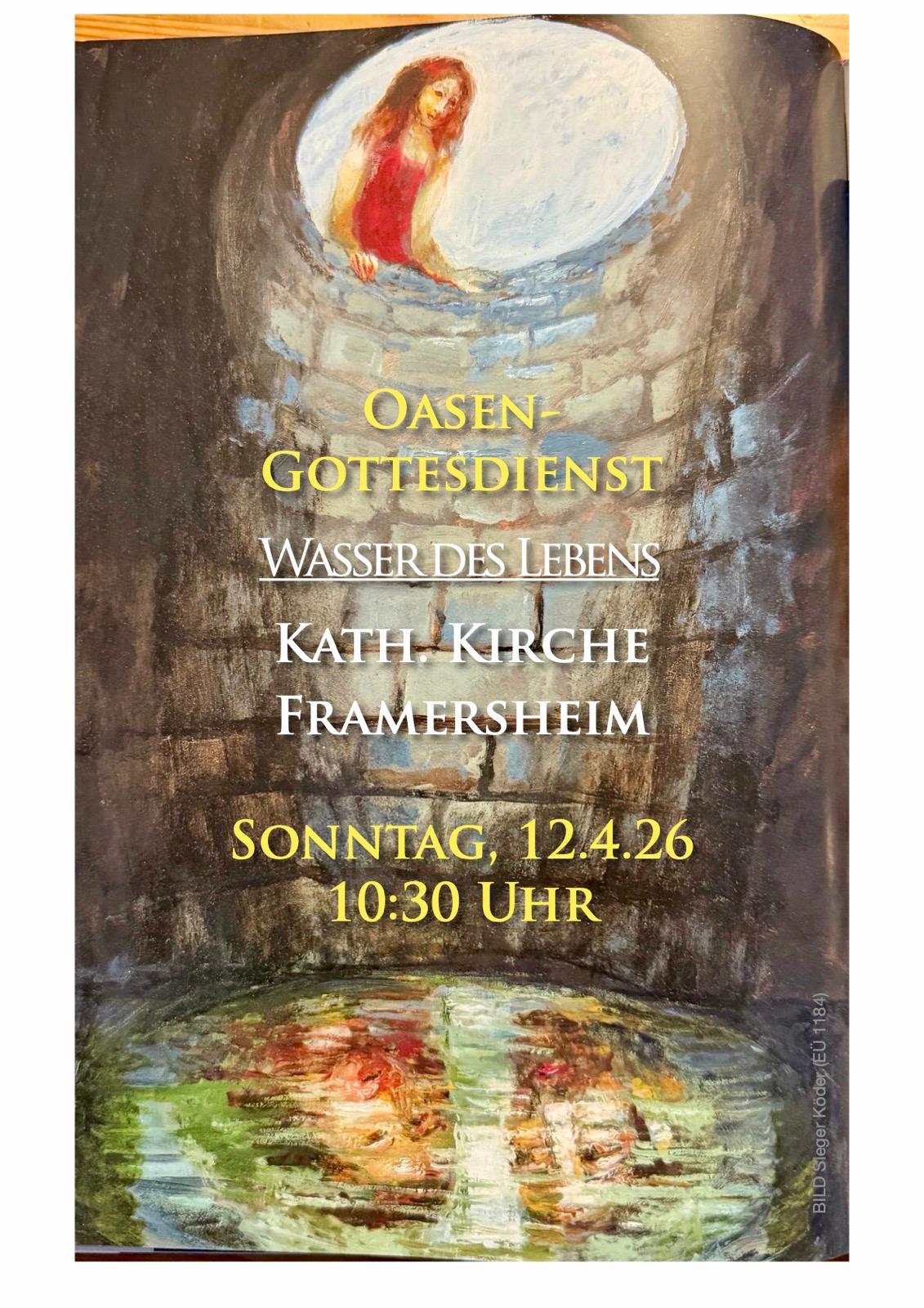 Framersheim Einladung Oasen-Gottesdienst (c) T. Queins