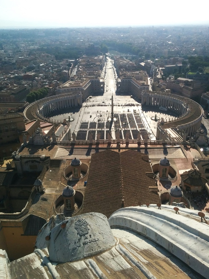 Rom, Blick von der Kuppel des Petersdom (c) up