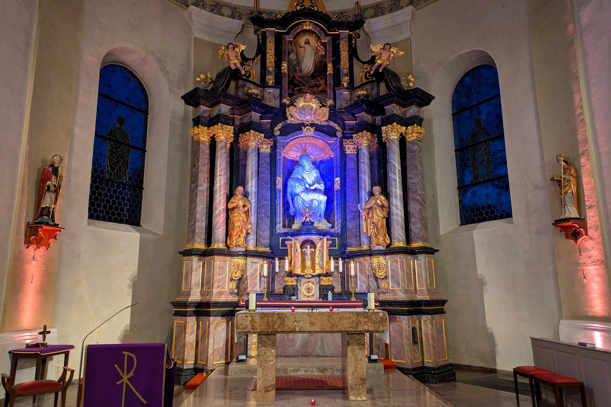 Feier der Komplet in Erbes-Büdesheim