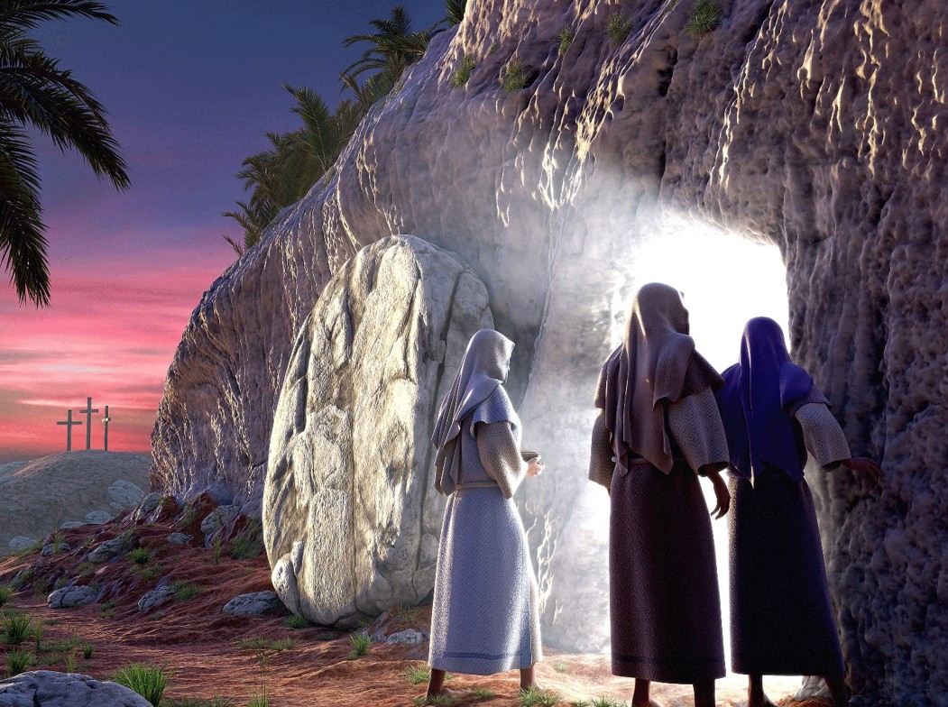 Ostern Frauen am Grab -Bild 2026 (c) A. Otten