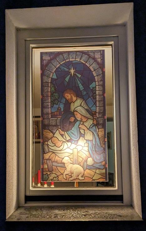 Adventsfenster bei Pfarrer Wornath (c) up