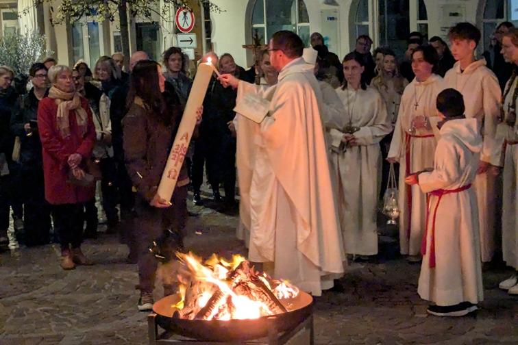 Osterfeuer in Alzey 2026