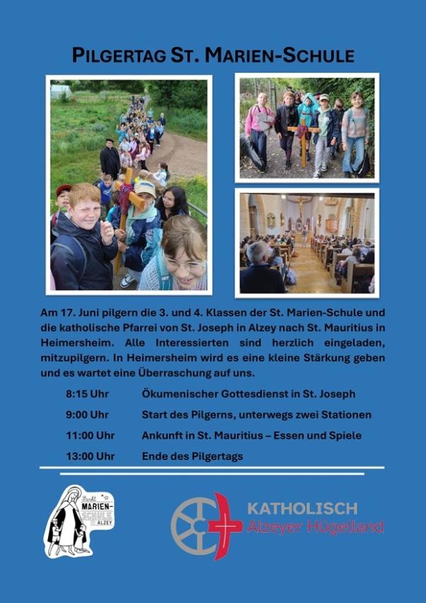 Plakat Pilgertag Sankt-Marien-Schule (2026-06-17)