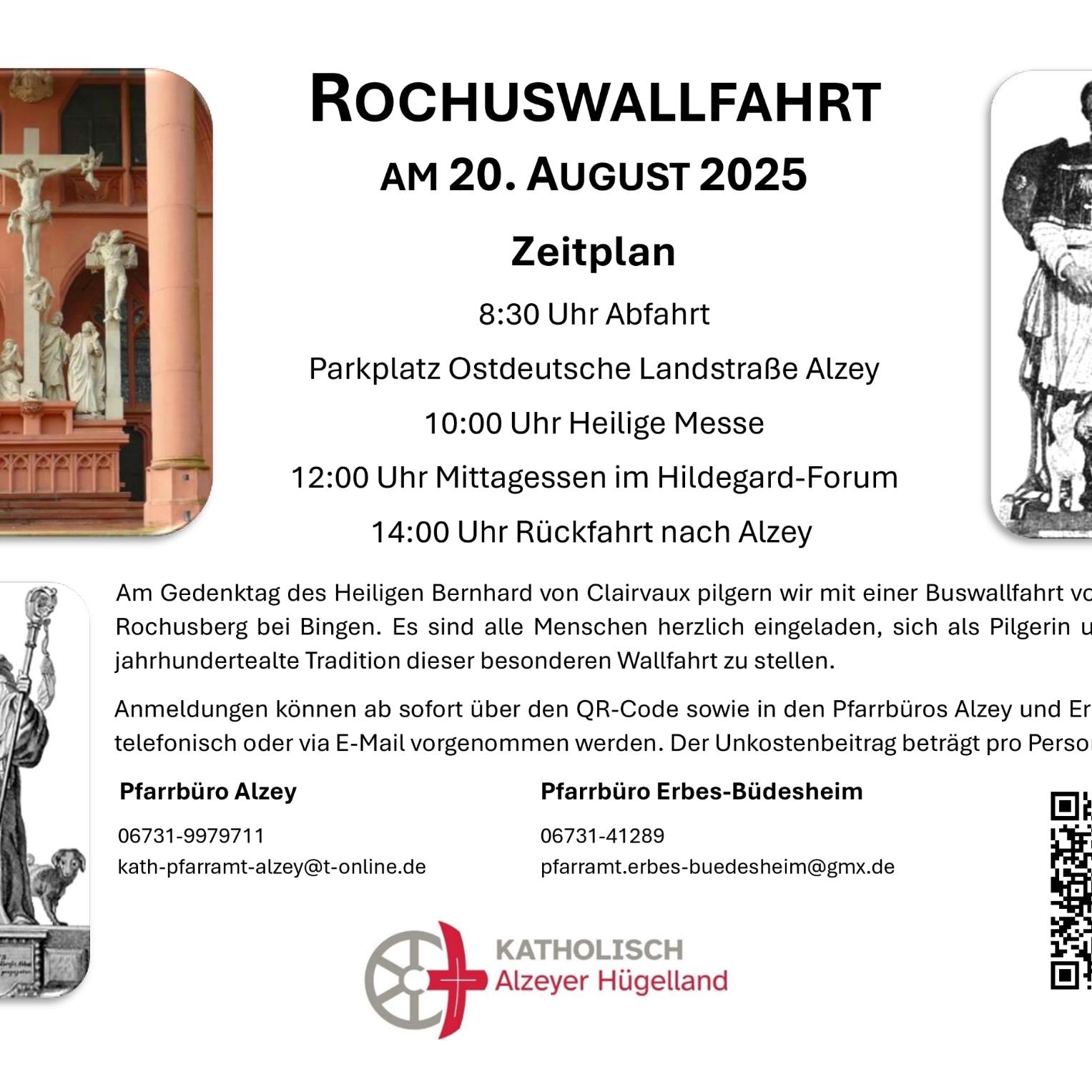 Plakat - Rochuswallfahrt Pastoralraum 2025