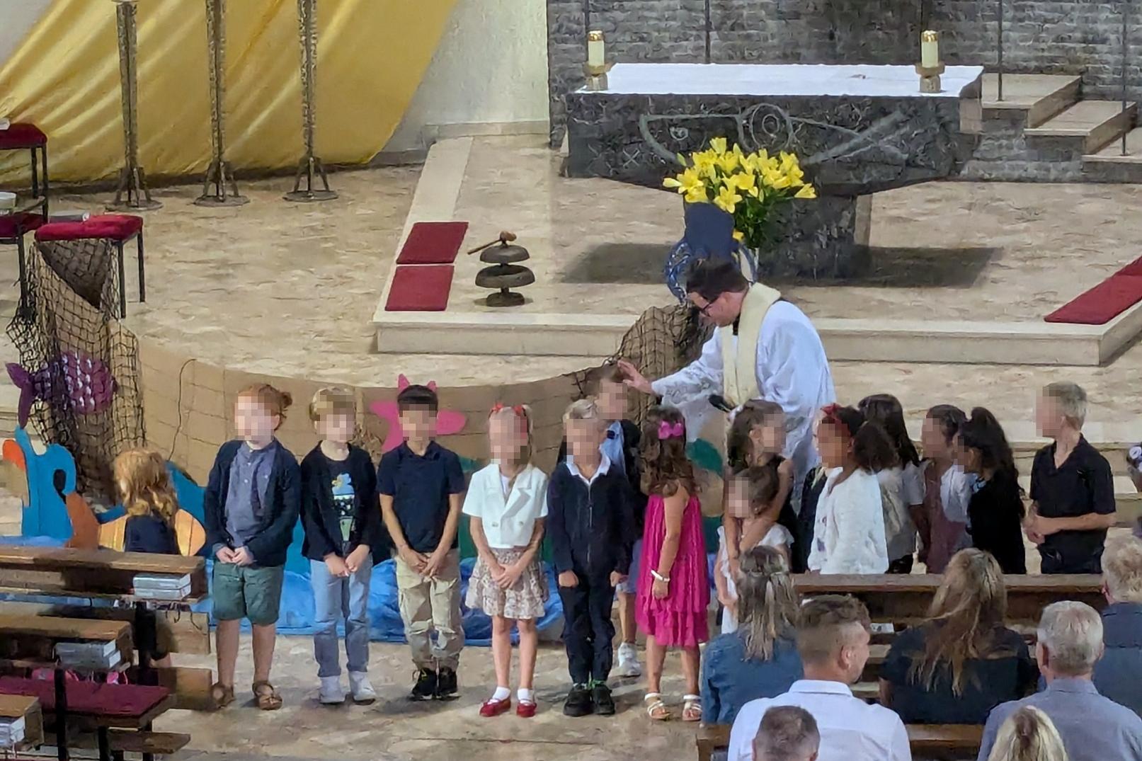 Gottesdienst zum Schulanfang in St. Joseph Alzey 2024 mit Segen für die Kinder