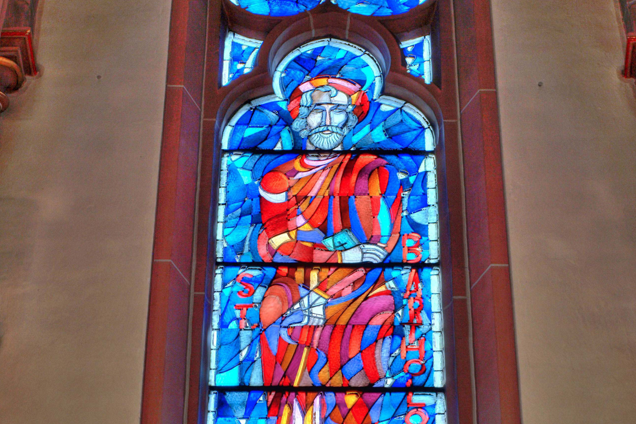 Glasfenster St. Bartholomäus Biblis
