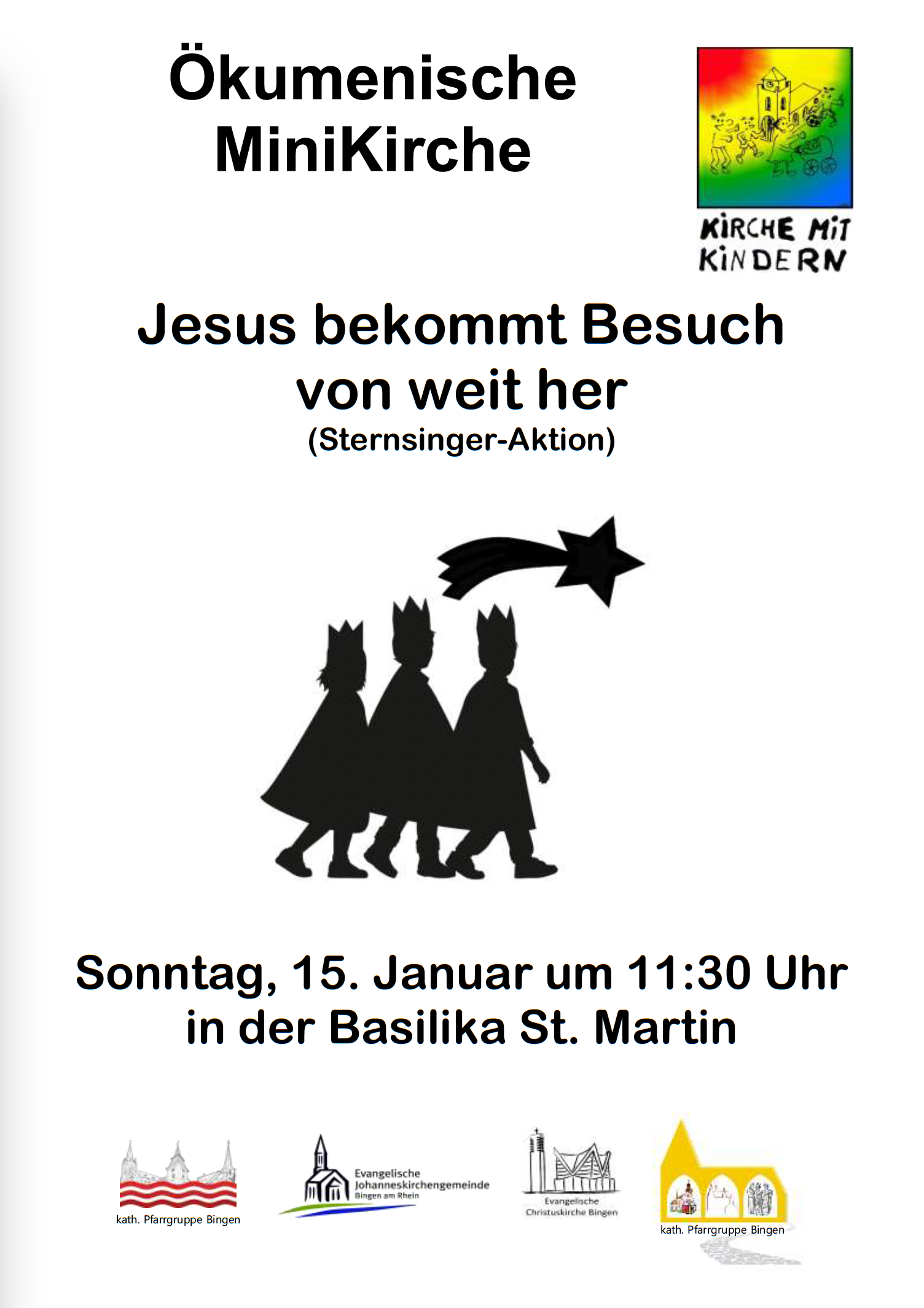 2023-01-15 Jesus bekommt Besuch - Plakat (c) MiniKirche