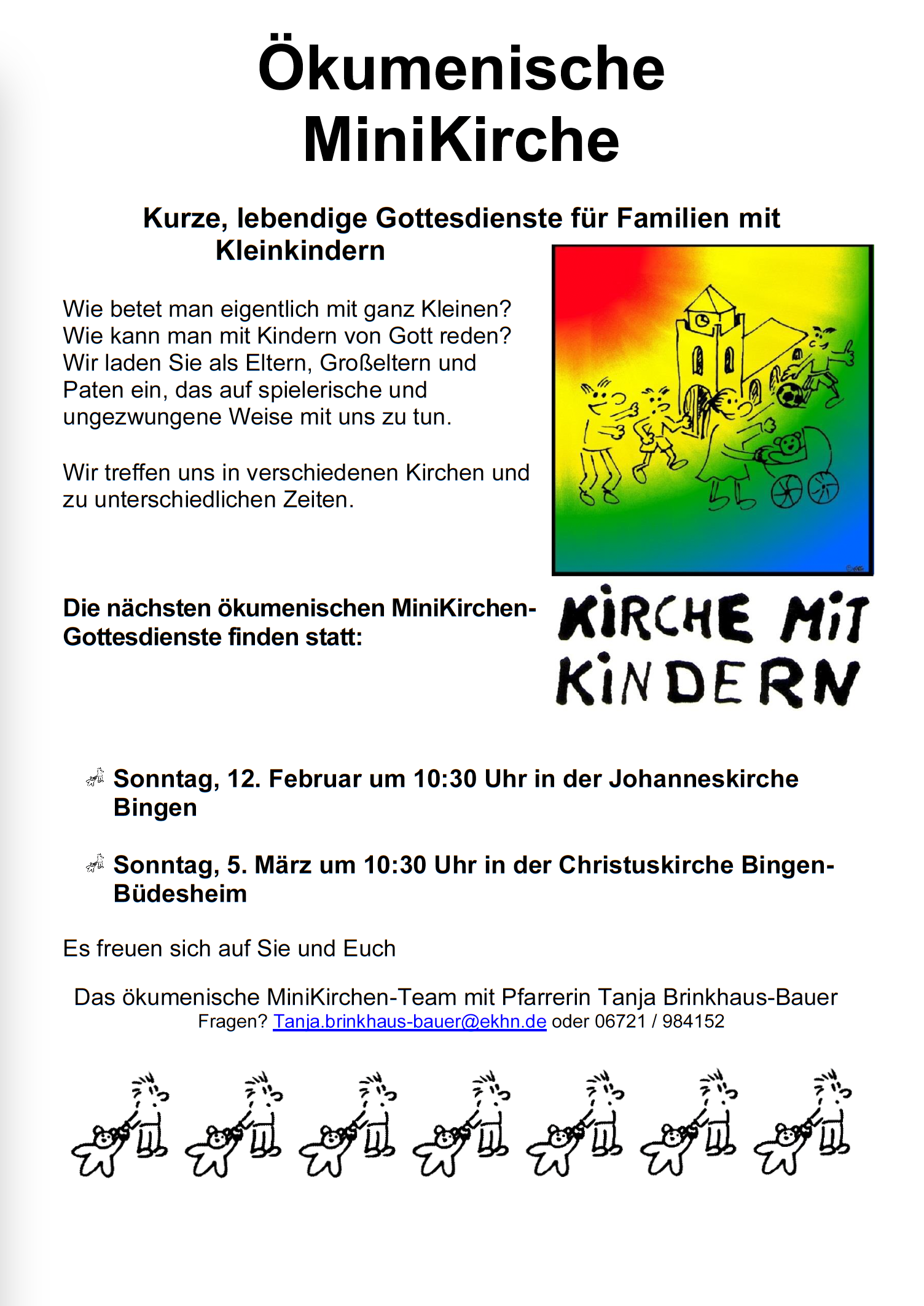2023-01 MiniKirchen Aushang (c) Minikirche