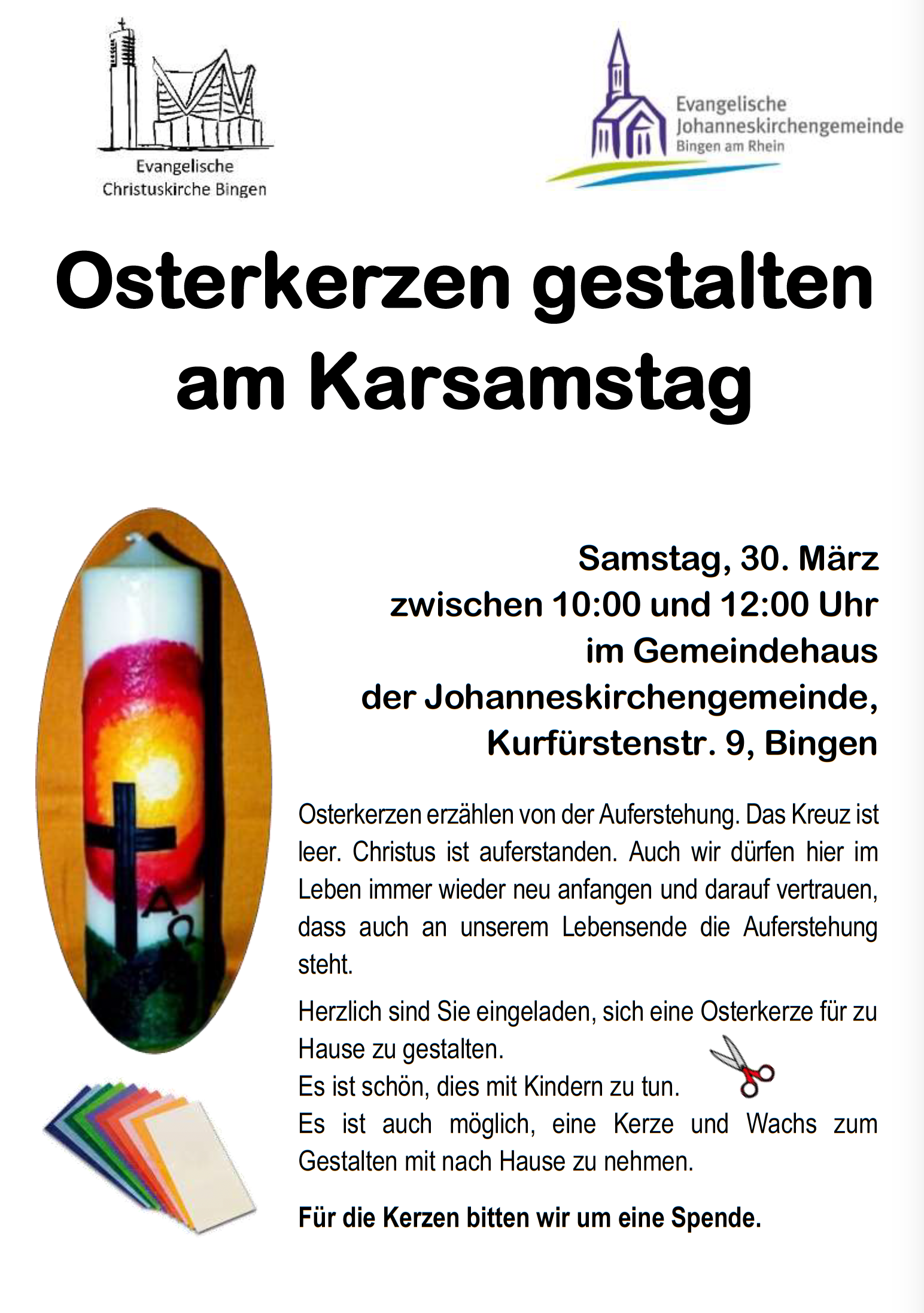 2024-03-30 Osterkerzen gestalten (c) Johanneskirchengemeinde