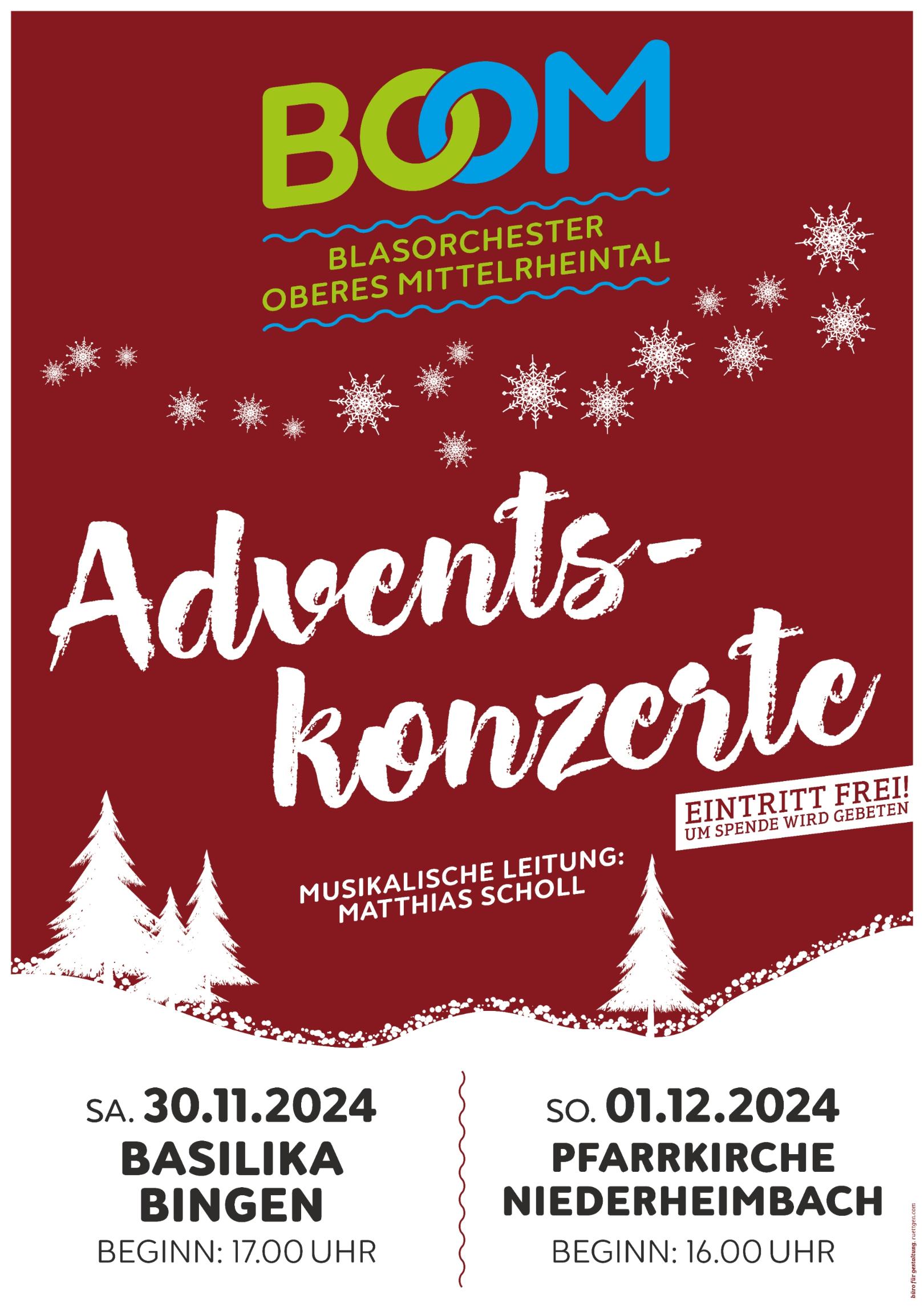 BOOM Adventskonzert 2024 (c) Blasorchester Oberes Mittelrheintal