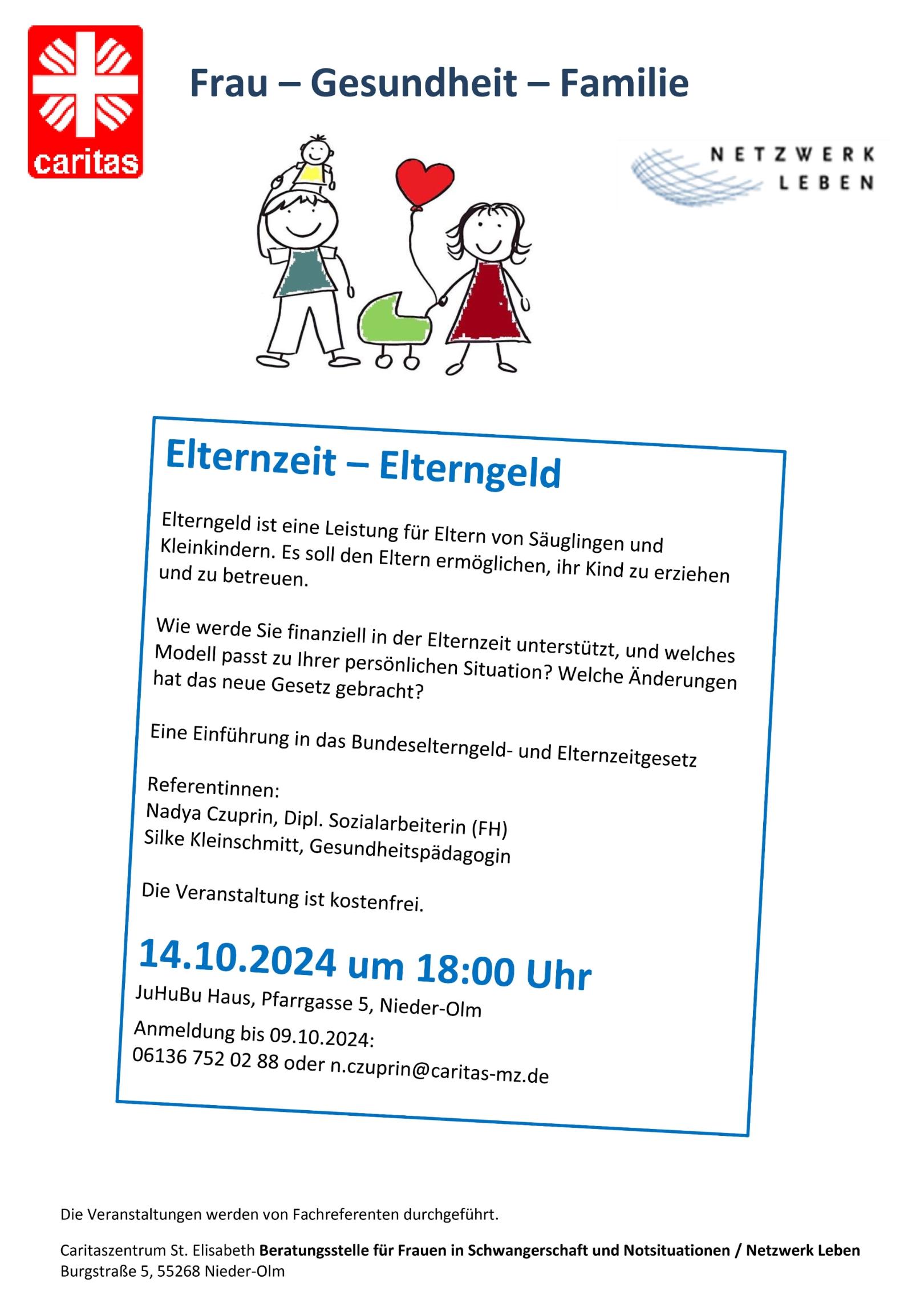 Elterngeld Elternzeit (c) Caritaszentrum St. Elisabeth