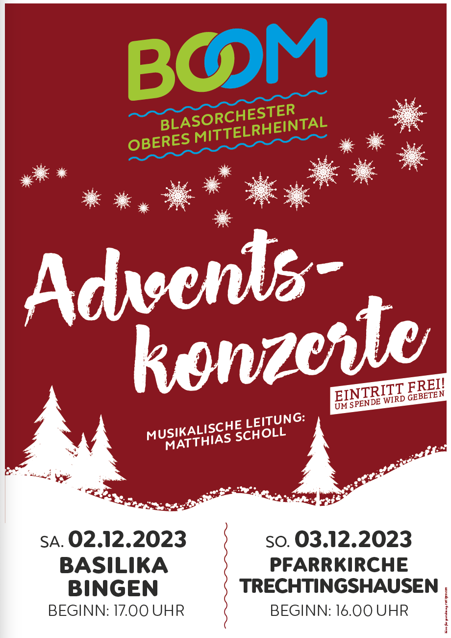 Plakat Adventskonzert 2023 (c) büro für gestaltung. ruettgen.com