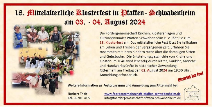 Klosterfest Paffen-Schwabenheim (c) Fördergemeinschaft KKK
