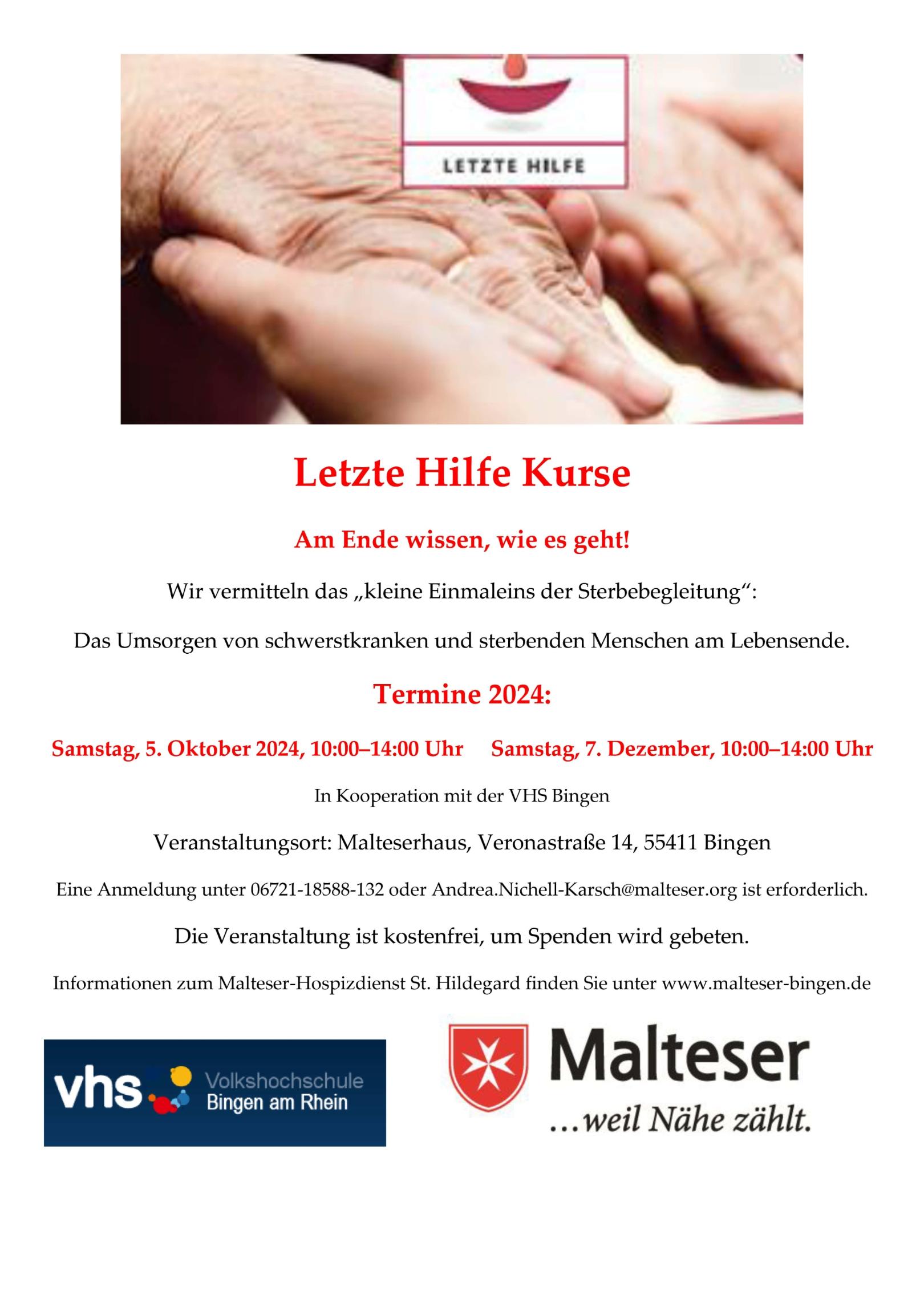 Letzte Hilfe (c) Malteser Hospizdienst