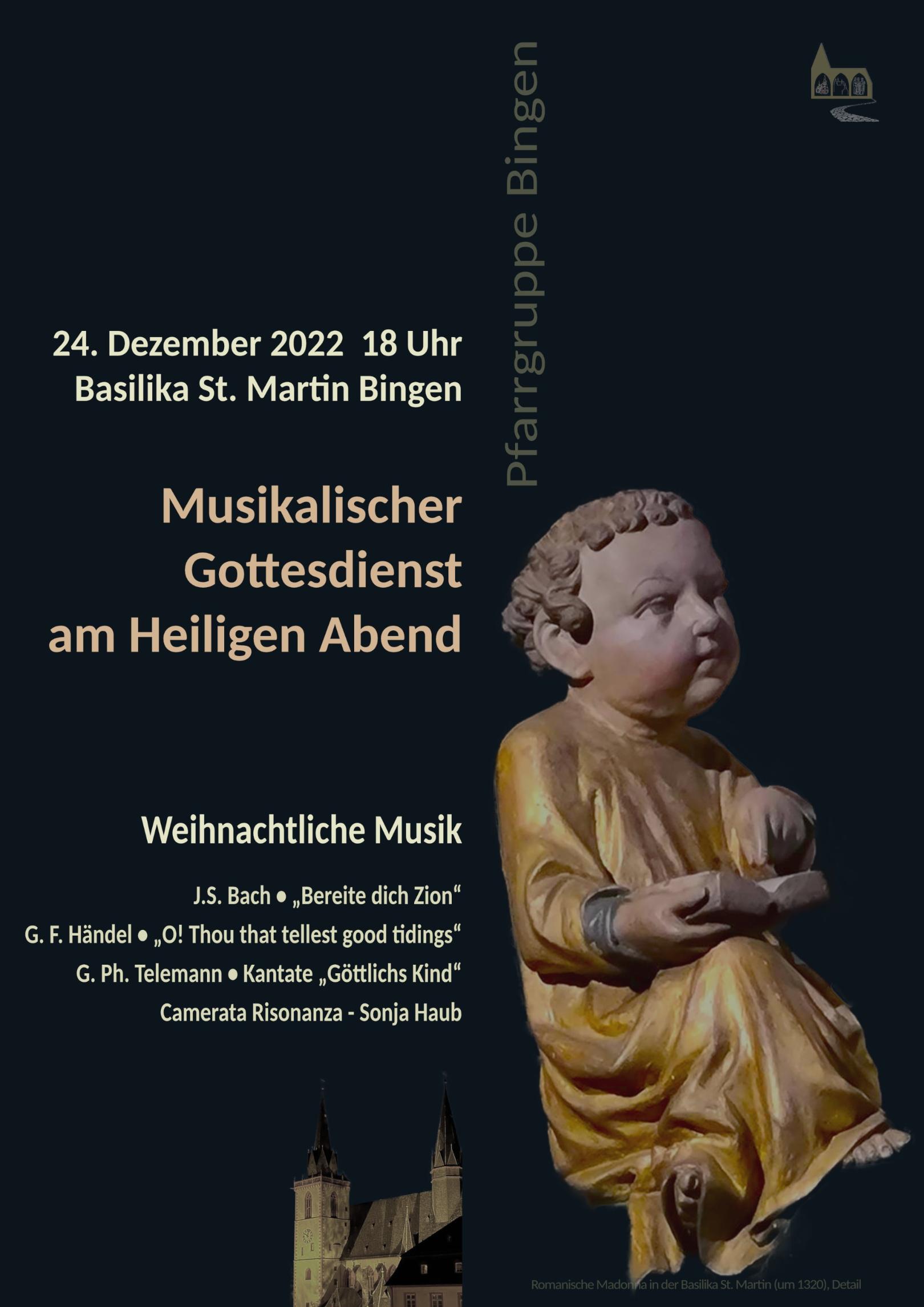 Musikalischer Gottesdienst am Heiligen Abend 2022 (c) Pfarrgruppe Bingen