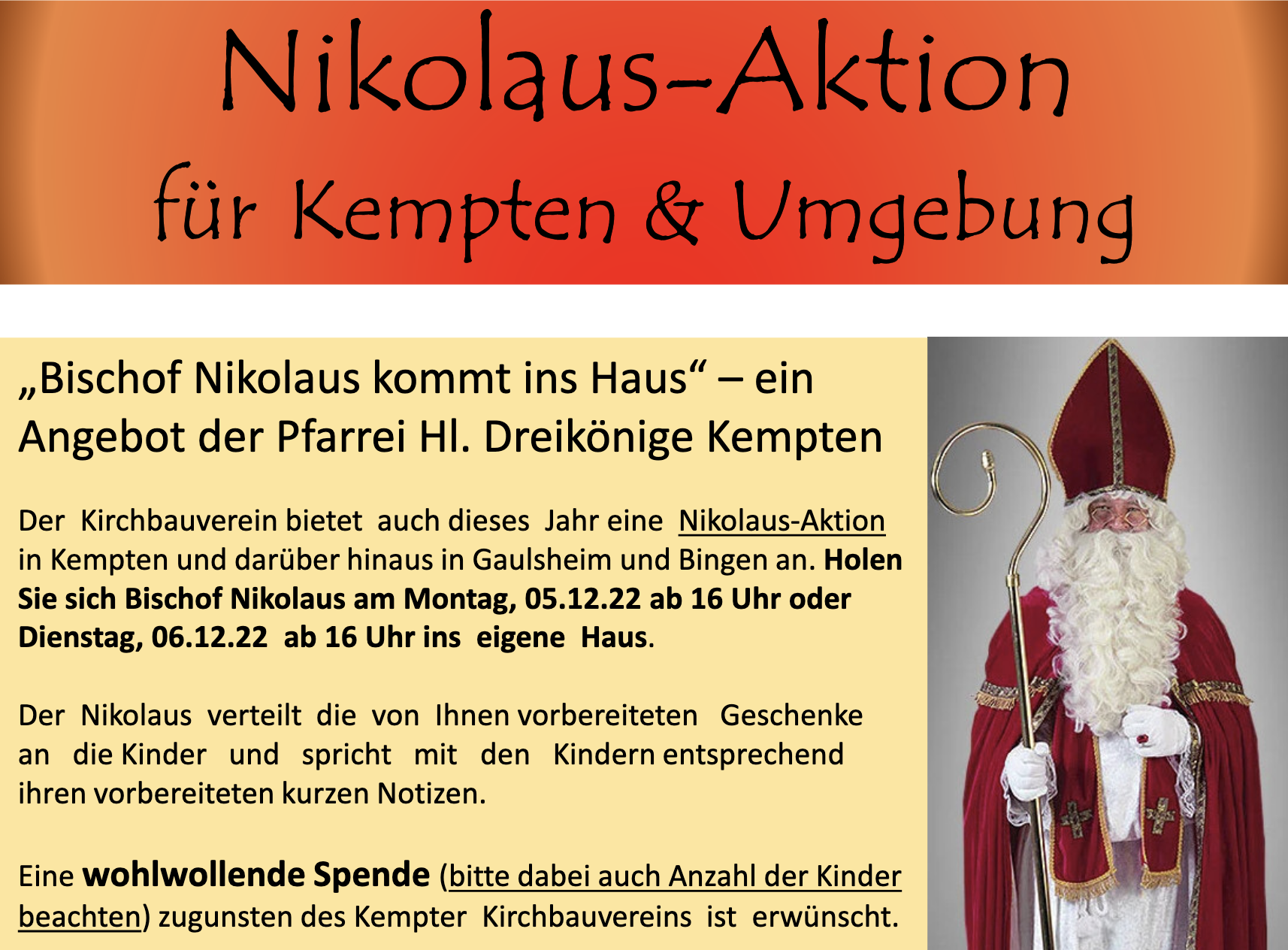 Nikolaus-Aktion Kempten (c) PGR Bingen-Kempten