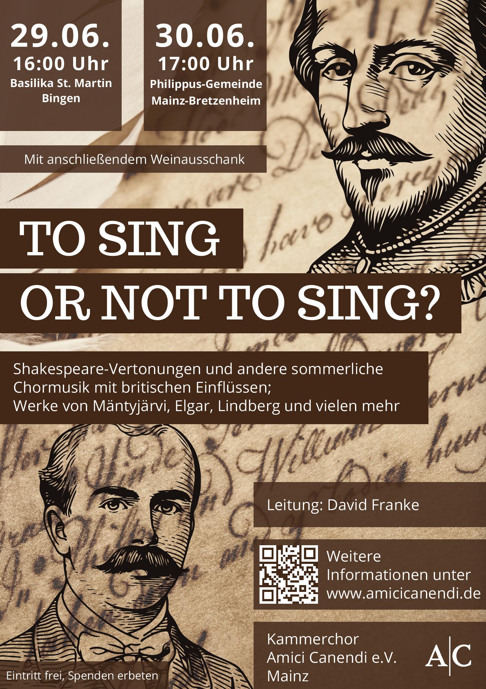 To sing or not to sing (c) Amici Canendi