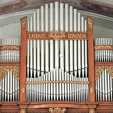 Prospekt der Körferorgel in Bodenheim