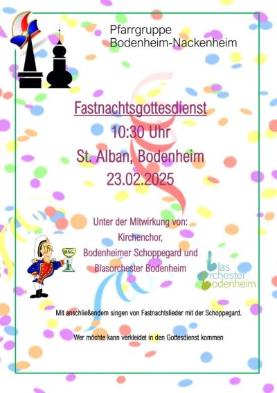 Fastnachtsgottesdienst 2025