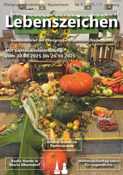 Deckblatt Lebenszeichen September-Otober 2025 (c) Redaktionsteam Lebenszeichen