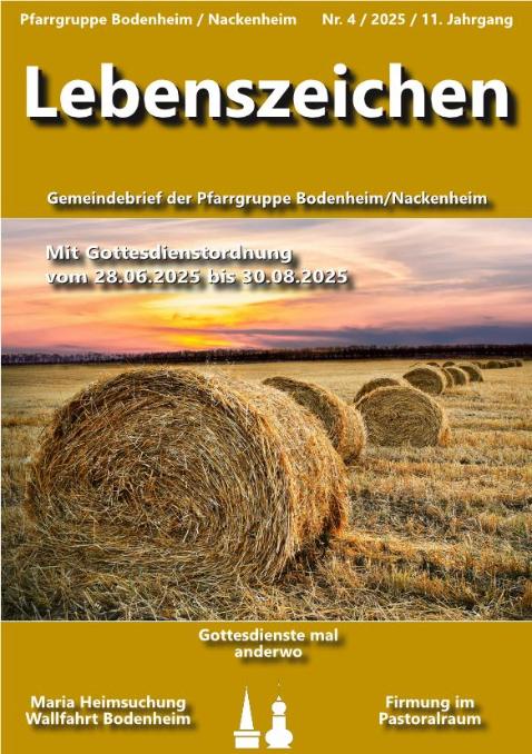 Lebenszeichen 2025-Juli-August Deckblatt (c) Redaktionsteam