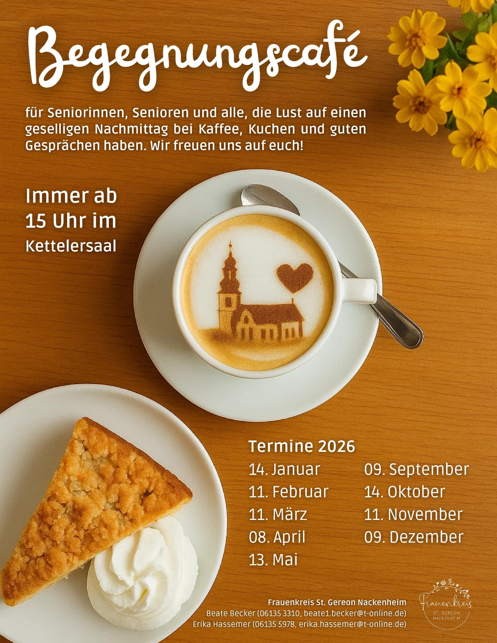 Plakat Frauenkreis Nackenheim Begegnungscafé 2026 (c) Frauenkreis St. Gereon
