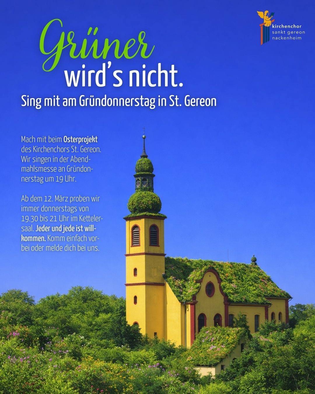 Plakat Kirchenchor Nackenheim Osterprojekt 2026 (c) Kirchenchor St. Gereon