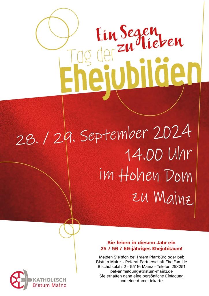 Ehejubiläen-Plakat (c) Bistum Mainz