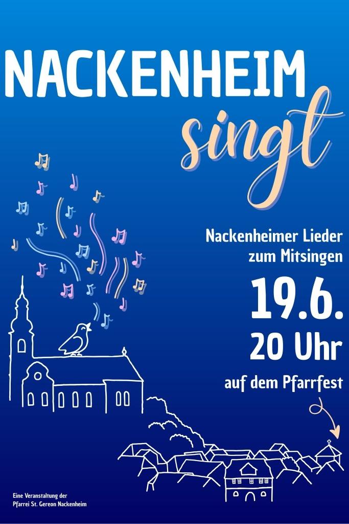 Plakat Nackenheim singt