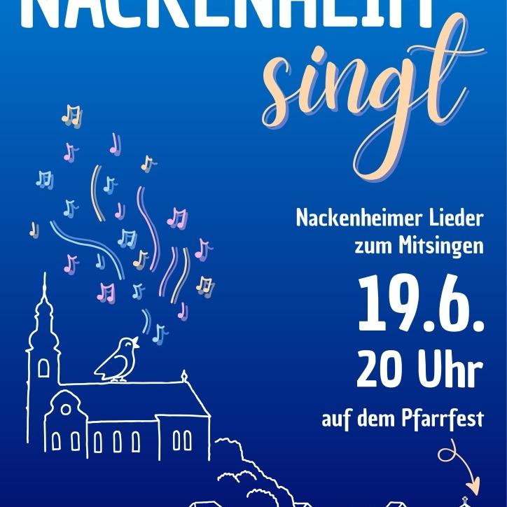 Plakat Nackenheim singt