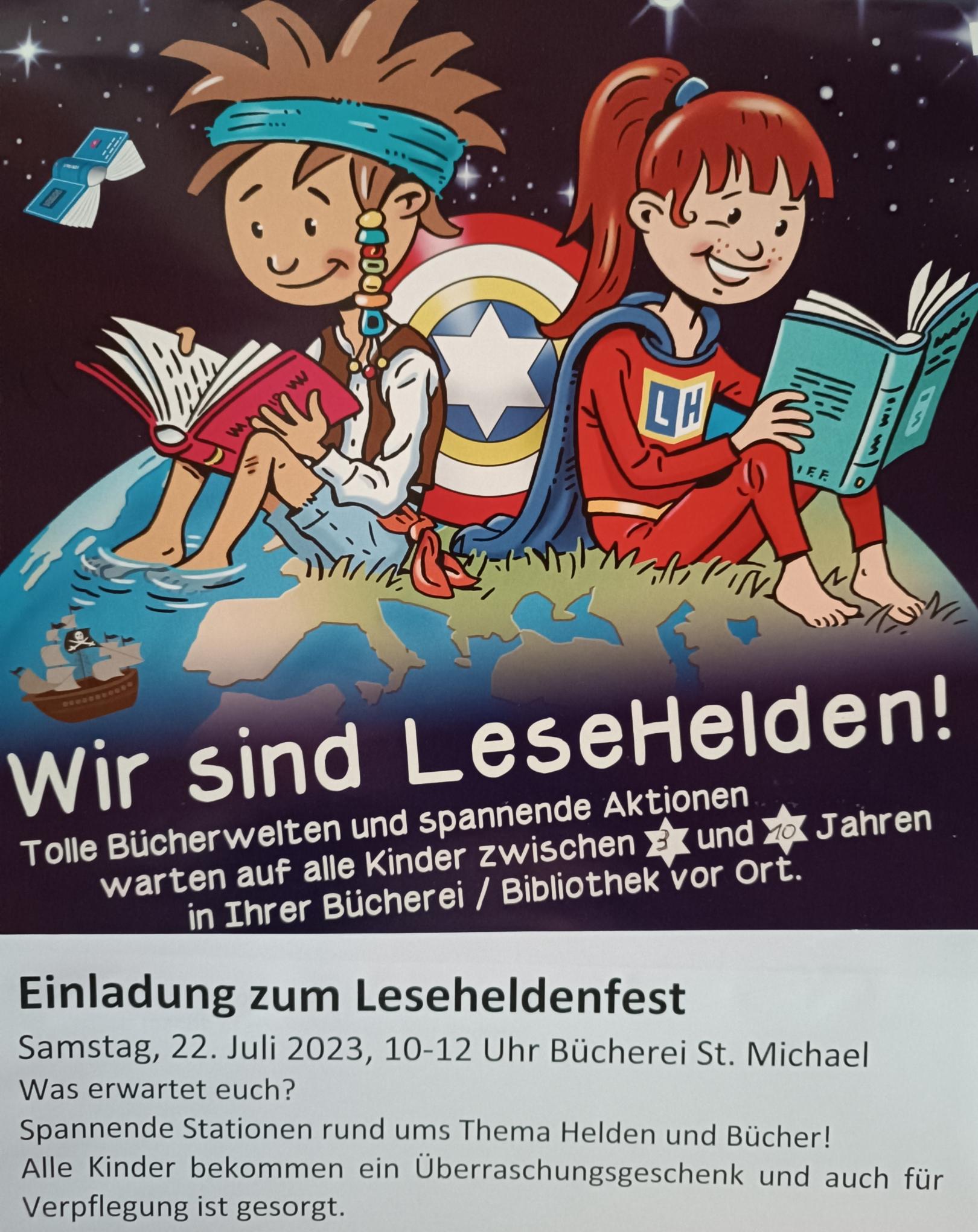 Plakat Leseheldenfest 2023 (c) v