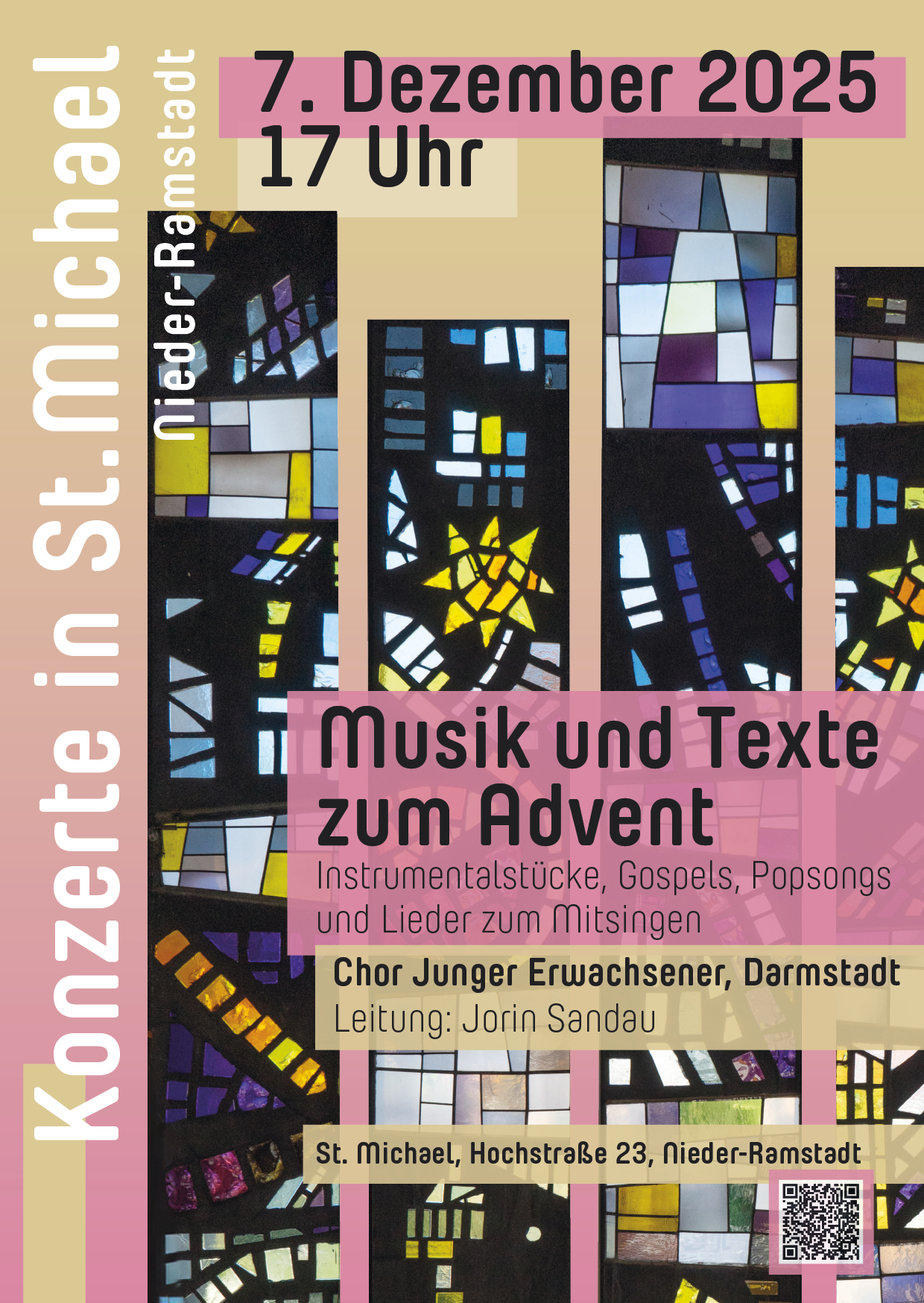 Plakat: Musik und Texte zum Advent (c) St. Michael, Nieder-Ramstadt