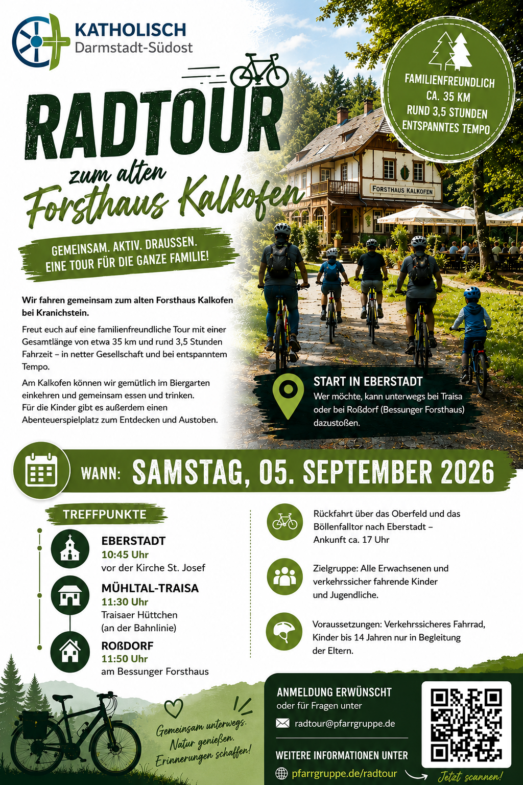 Flyer Radtour 2026 (c) © Katholisch Darmstadt-Südost