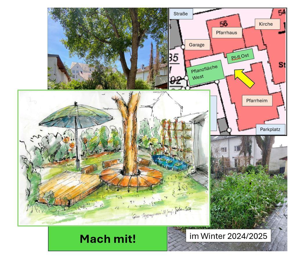 Klimagerecht - biodivers - cool: gemeinsam zum Begegnungsraum im Innenhof