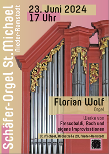 Orgelkonzert-Florian-Wolf.png_778377185 (c) Pfarrei St. Michael Nieder-Ramstadt