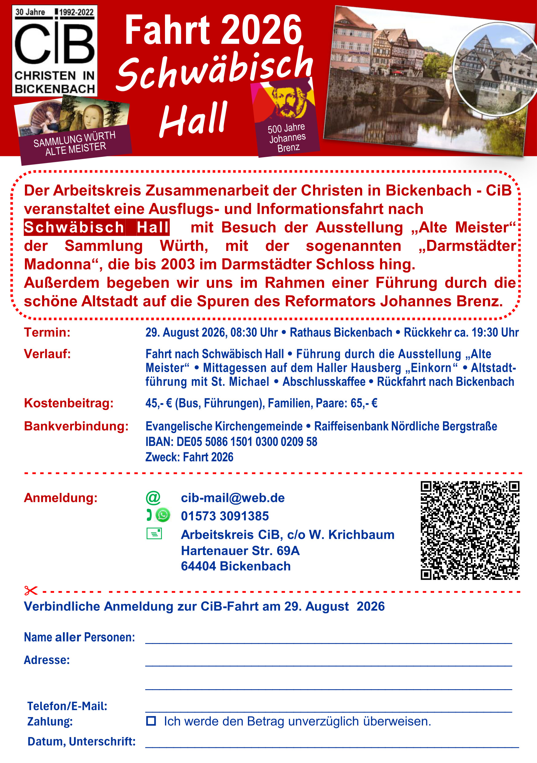 SchwäbischHall_A5 (c) Arbeitskreis Christen im Bickenbach - CiB