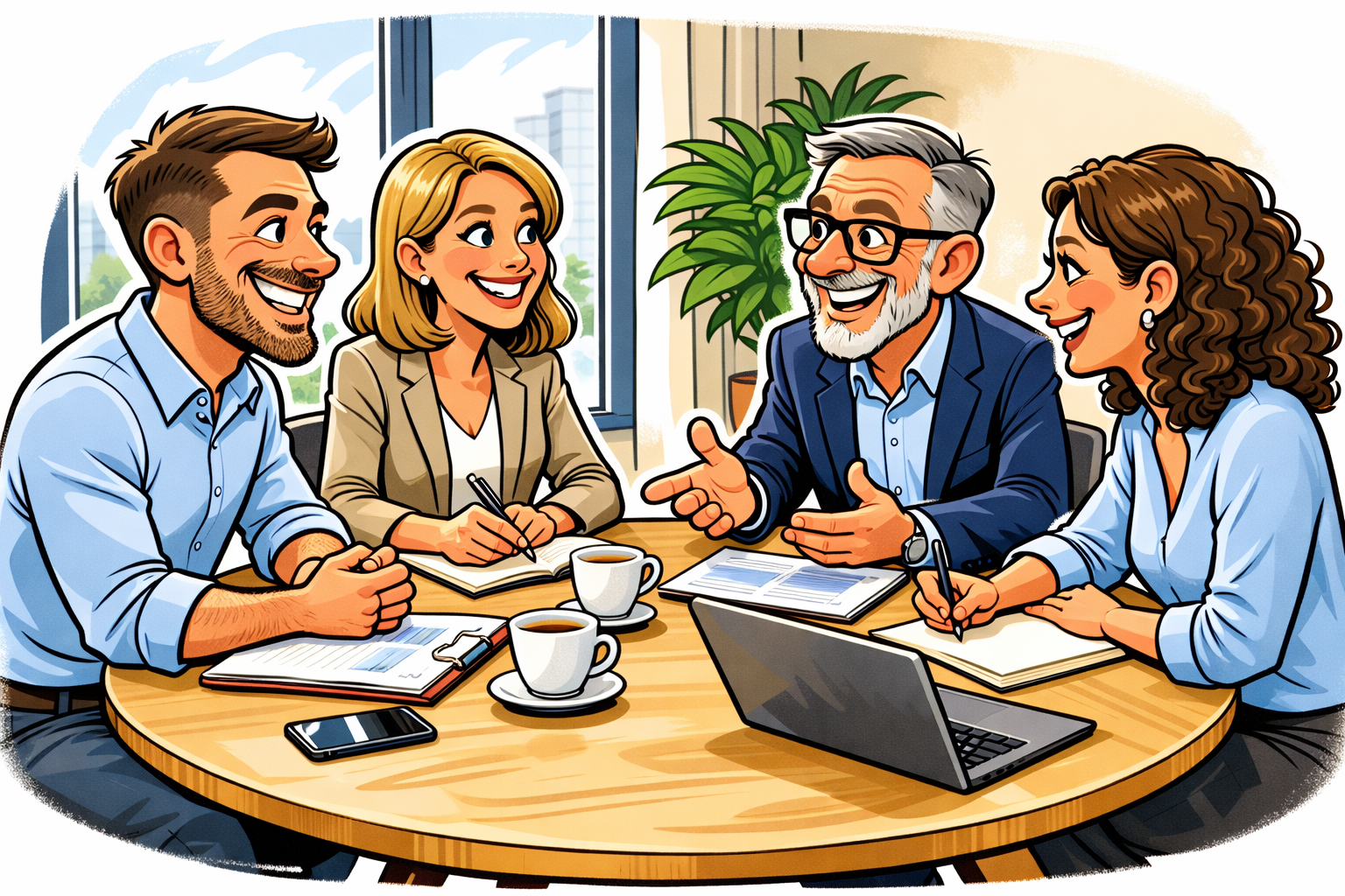 Besprechungsgruppe ChatGPT (c) KiFam St. Georg, Regina Flügel