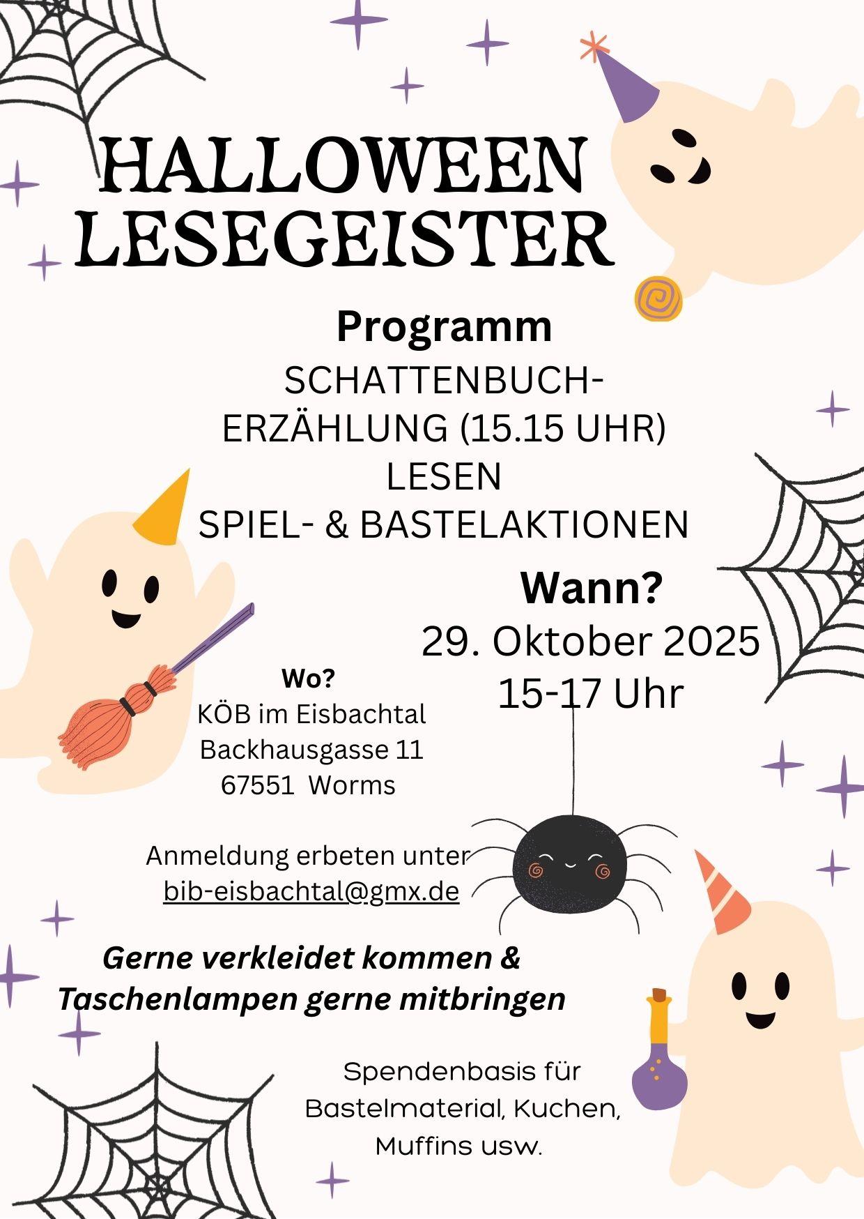 Flyer Halloween Lesegeister