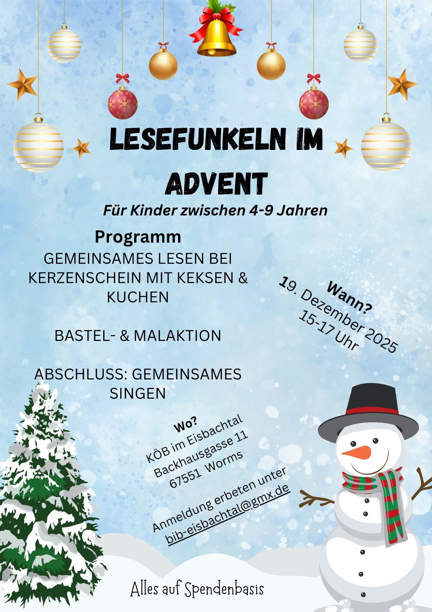 Lesefunkeln im Advent (c) Pfarrgruppe Katholische Kirche im Eisbachtal
