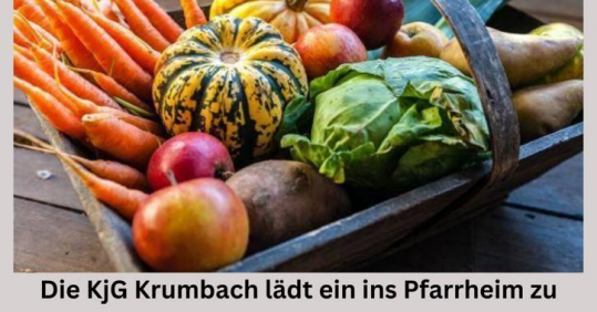 Erntedankgottesdienst mit dem Kindergarten - anschließend Suppe und